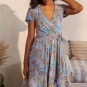 BODEN EXCELLENT CONDITION EVANGELINE IN PAISLEY FLORAL WOMENS 12